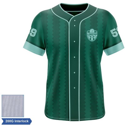 Rush - Men's & Kids' Sublimation Full Button Baseball Jersey