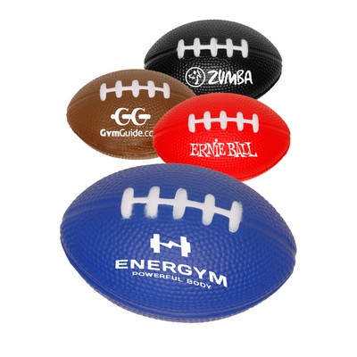Union Printed - Football Shaped Stress Reliever with 1-Color Print