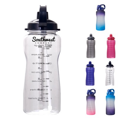 67.6oz Inspirational Time Marker Bottle
