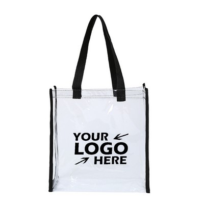 PVC Clear Stadium Tote Bag