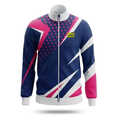 Men's Sublimated Track Jacket Spandex Interlock