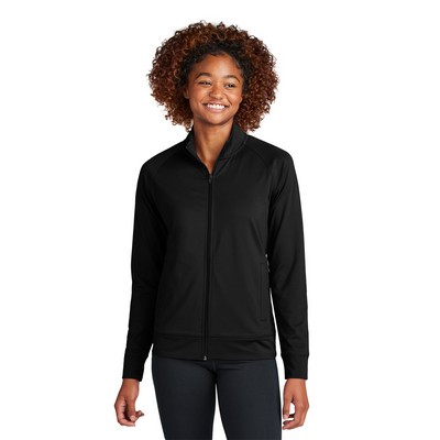 Sport-Tek® Women's Sport-Wick® Stretch Full-Zip Cadet Jacket
