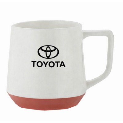 Ceramic 12 oz Mug with Terra Cotta Base
