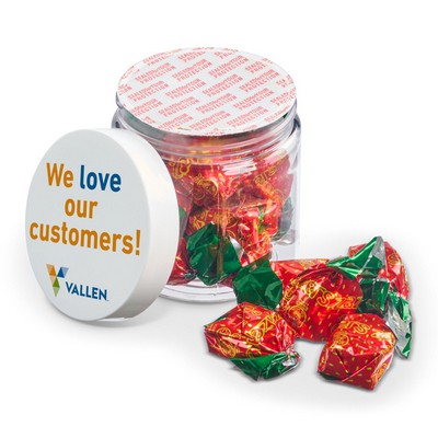 4 oz.Jar of Invidually Wrapped Strawberry Filled Hard Candy
