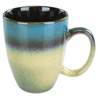 15 oz. Endeavor Bistro Mug - Blue to Tan