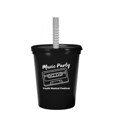 16 oz. Little Sippy Stadium Cup (1 Color Imprint)