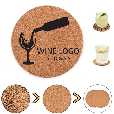 Round Cork Coaster