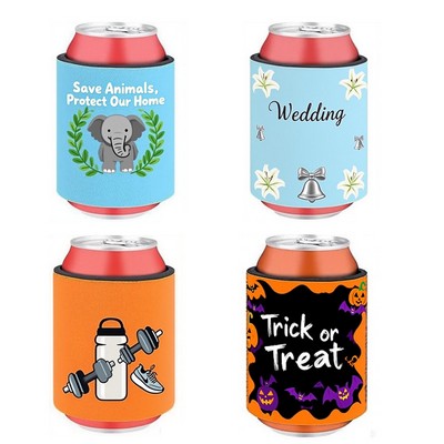 Slap Wrap Neoprene Can Cooler – Full Color Imprint