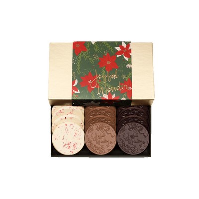 Joyful Gourmet 12-Piece Chocolate Cookie Gift Set with Luxury Holiday Packaging