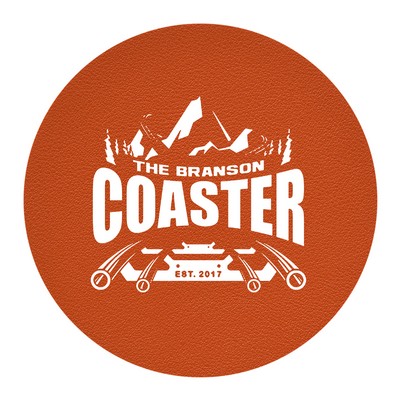 Round Leather-Cork Coaster (4"x 4")