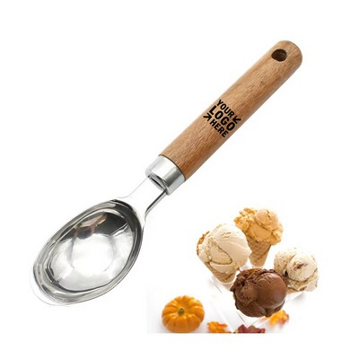 Wooden Handle Ice Cream Scoop