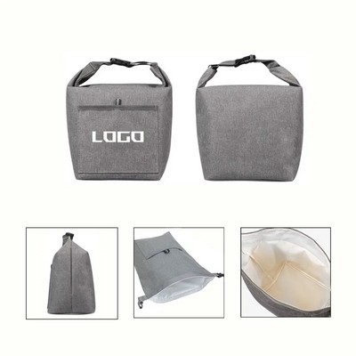 Foldable Oxford Cloth Insulated Student Lunch Bag