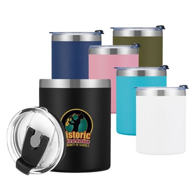12 Oz. Ss Lowball Tumbler With Lid