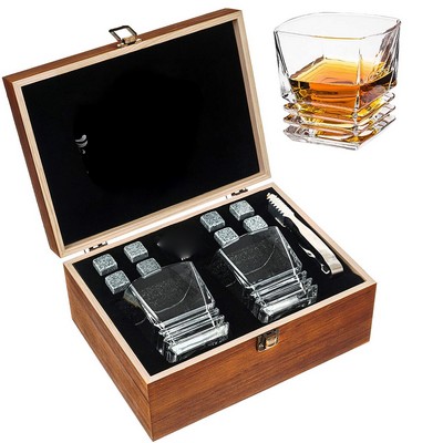 Whiskey Rocks Glasses Gift Set
