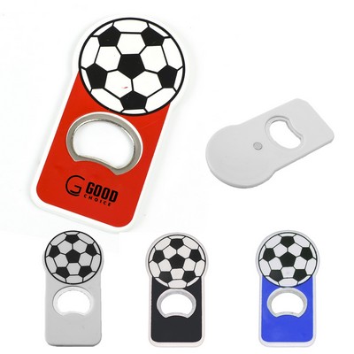 Soccer Ball Bottle Opener w/Magnet