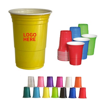 16 oz Single-Use Festive Glass