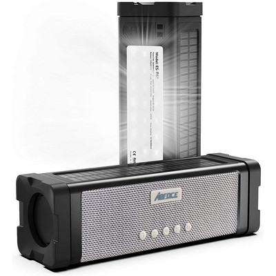 Outdoor Waterproof Solar Powered Speaker Solar Good Quality Voice Speaker With Camping Lamp