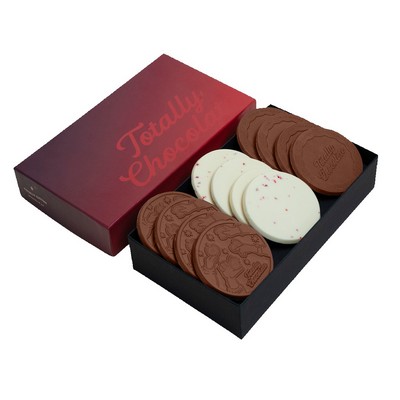 Gourmet 12-Piece Chocolate Cookie Gift Set with Luxury Custom Packaging