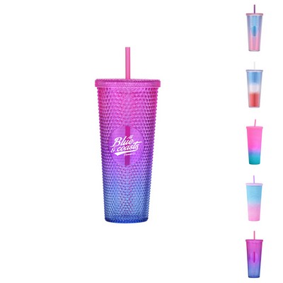 24oz Double Walled Glitter Tumbler