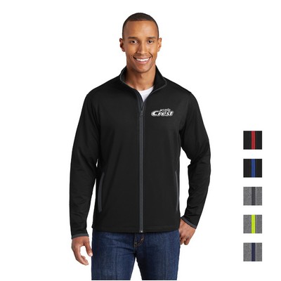 Sport-Tek® Sport-Wick® Stretch Contrast Full-Zip Embroidered Jacket