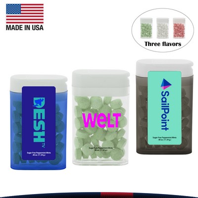 Menthaire Rectangular Flip-Top Mint Dispenser