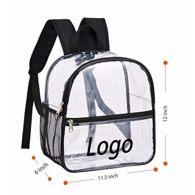 Security Clear Backpack With Water Bottle