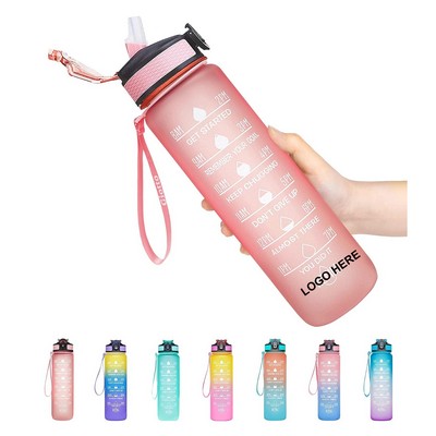 32 Oz. Motivational Water Bottle