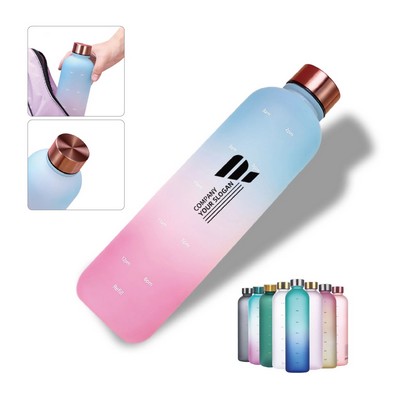 32Oz Time Marked Tritan Water Bottle