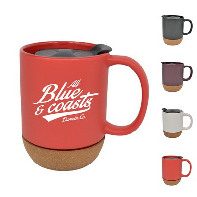 13 Oz Insulated Cork Bottom Coffee Mug