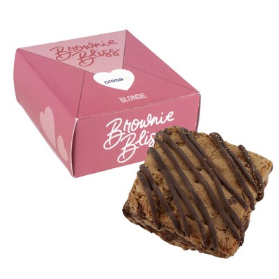 Brownie Bliss Box - Blondie with Dark Chocolate Drizzle Gourmet Brownie