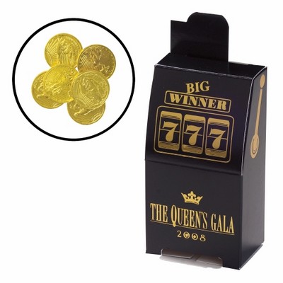 Slot Machine Box - Chocolate Coins (6 pieces)