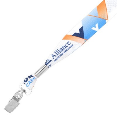 1/2" Value USA Made Dye Sublimated Lanyard