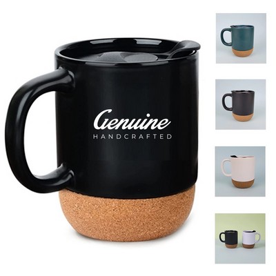 13 Oz Coffee Mug with Insulated Cork Bottom