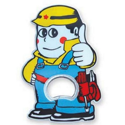 Good Worker/Handyman Look Bottle Opener w/Magnet