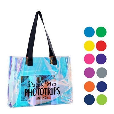 Transparent PVC Holographic Tote Bag