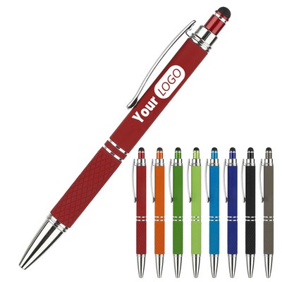 Ballpoint Pen Soft W/Stylus - Metal Pen