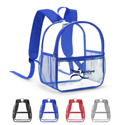 Stadium Approved Clear Backpack with Wide Shoulder Straps (10.5''×12''×6'')